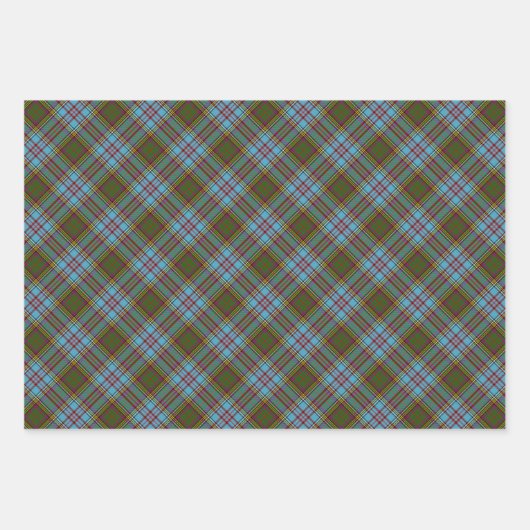 Clan Anderson Tartan Wrapping Paper Sheets (Voorkant 2)