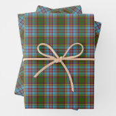 Clan Anderson Tartan Wrapping Paper Sheets (In situ)