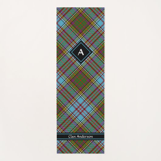Clan Anderson Tartan Yoga Mat (Voorkant)