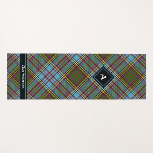 Clan Anderson Tartan Yoga Mat (Voorkant (horizontaal))