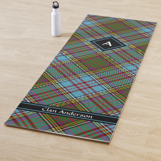 Clan Anderson Tartan Yoga Mat (In situ)