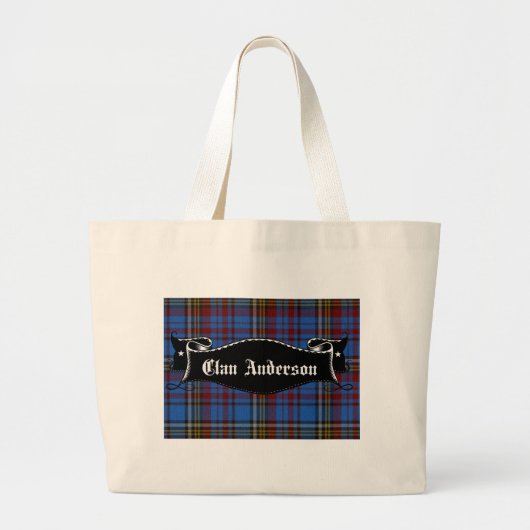 Clan Anderson vaandel Grote Tote Bag (Voorkant)