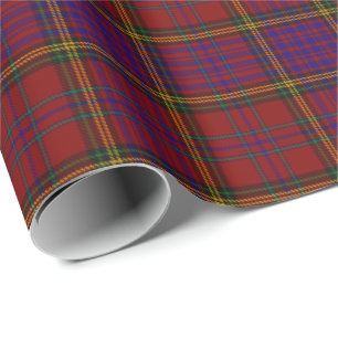 Clan Anderson van Kinnelieve Red Tartan Cadeaupapier