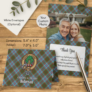 Clan Anderson Wapen over Tartan