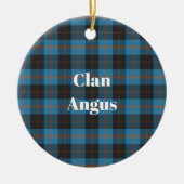 Clan Angus Ancient Tartan Keramisch Ornament (Voorkant)