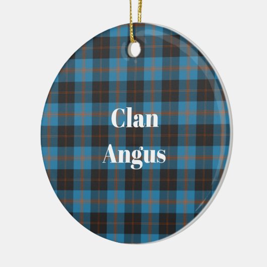 Clan Angus Ancient Tartan Keramisch Ornament (Links)