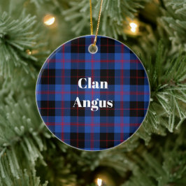 Clan Angus Modern Tartan Keramisch Ornament