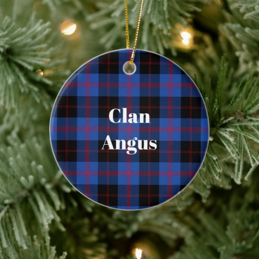 Clan Angus Modern Tartan Keramisch Ornament (Boom)
