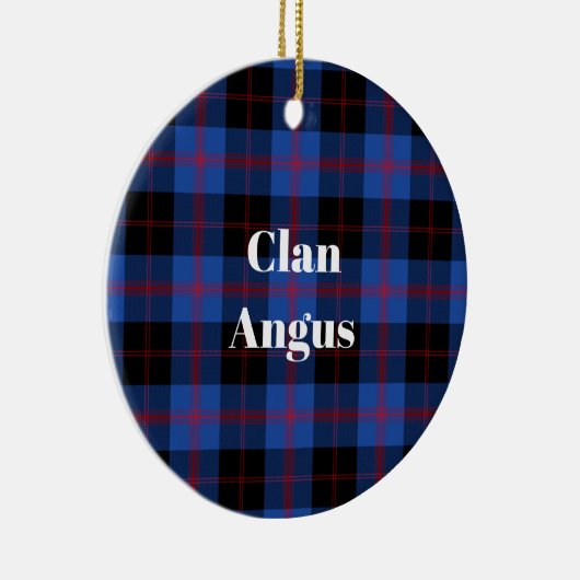 Clan Angus Modern Tartan Keramisch Ornament (Rechts)
