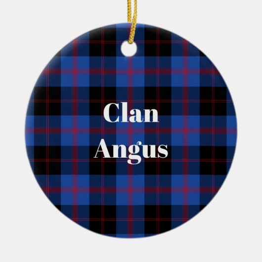 Clan Angus Modern Tartan Keramisch Ornament (Voorkant)