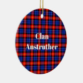 Clan Anstruther Tartan Keramisch Ornament (Rechts)