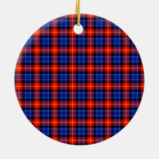 Clan Anstruther Tartan Keramisch Ornament (Achterkant)