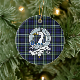Clan Arbuthnot Badge Schotse Plaid Keramisch Ornament