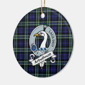 Clan Arbuthnot Badge Schotse Plaid Keramisch Ornament (Links)
