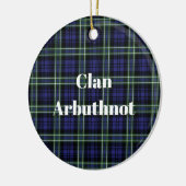 Clan Arbuthnot Tartan Keramisch Ornament (Links)