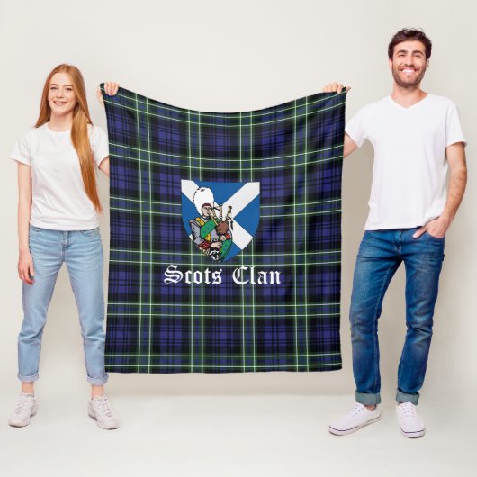 Clan Arbuthnot Tartan Schotse Plaid Fleece Deken (In situ)