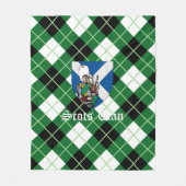 Clan Argyle Diagonal Diamond Tartan Pset Arbuthno Fleece Deken (Voorkant)