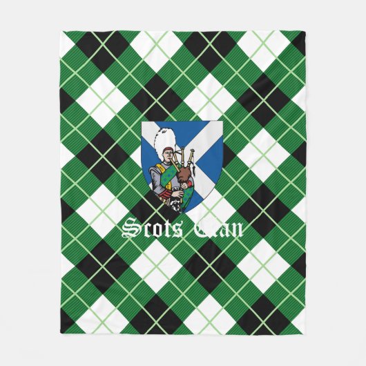 Clan Argyle Diagonal Diamond Tartan Pset Arbuthno Fleece Deken (Voorkant)