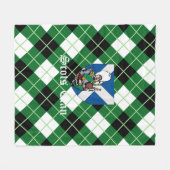 Clan Argyle Diagonal Diamond Tartan Pset Arbuthno Fleece Deken (Voorkant (Horizontaal))