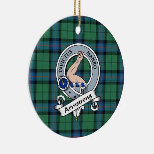 Clan Armstrong Ancient Badge Pset Keramisch Ornament (Rechts)