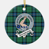 Clan Armstrong Ancient Badge Pset Keramisch Ornament (Voorkant)