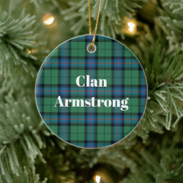 Clan Armstrong Ancient Tartan Keramisch Ornament