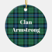 Clan Armstrong Ancient Tartan Keramisch Ornament (Voorkant)
