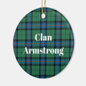 Clan Armstrong Ancient Tartan Keramisch Ornament (Links)