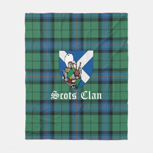 Clan Armstrong Ancient Tartan Pset Fleece Deken (Voorkant)