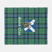 Clan Armstrong Ancient Tartan Pset Fleece Deken (Voorkant (Horizontaal))