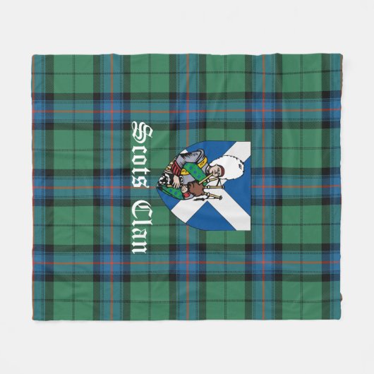 Clan Armstrong Ancient Tartan Pset Fleece Deken (Voorkant (Horizontaal))