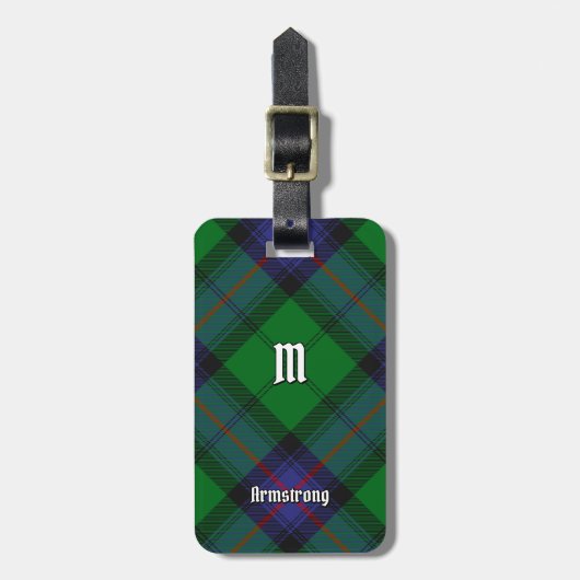 Clan Armstrong Bagagelabel Tartan (Voorkant verticaal)