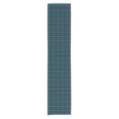 Clan Armstrong Blauw en Groen Schots Tartan Korte Tafelloper (Voorkant)