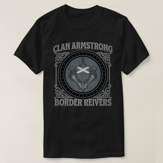 Clan Armstrong, Border Reivers, Scotland Forever, T-shirt (Design voorkant)