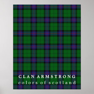 Clan Armstrong Colors of Scotland Tartan Poster
