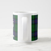 Clan Armstrong Crest Badge and Tartan Grote Koffiekop (Achterkant)