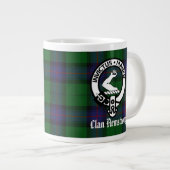 Clan Armstrong Crest Badge and Tartan Grote Koffiekop (Voorkant rechts)