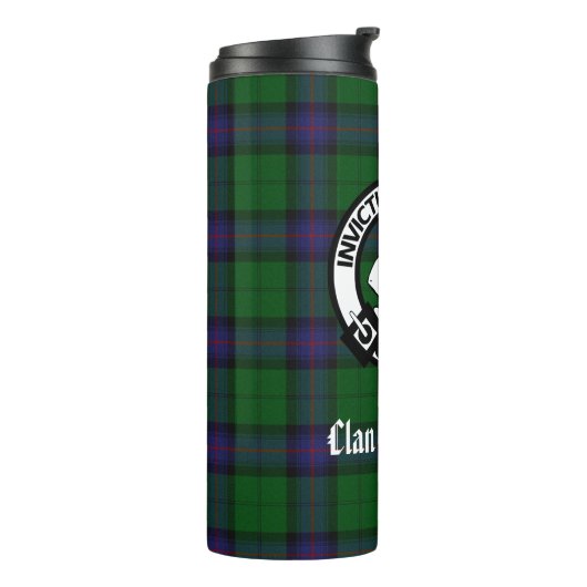 Clan Armstrong Crest Badge and Tartan Thermosbeker (Gedraaid links)