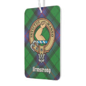 Clan Armstrong Crest over Tartan Air Freshener Luchtverfrisser (Links)