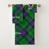 Clan Armstrong Crest over Tartan Bad Handdoek (Insitu)