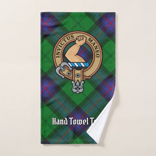Clan Armstrong Crest over Tartan Bad Handdoek (Handdoek)
