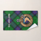 Clan Armstrong Crest over Tartan Bad Handdoek (Handdoek)
