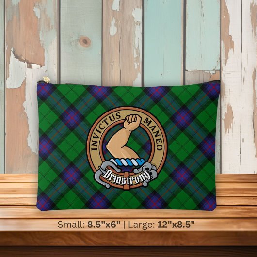 Clan Armstrong Crest over Tartan Etui