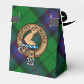 Clan Armstrong Crest over Tartan Favor Box Bedankdoosjes (Achterkant)