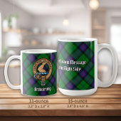 Clan Armstrong Crest over Tartan Koffiemok