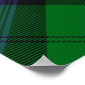 Clan Armstrong Crest over Tartan Poster (Hoek)