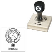 Clan Armstrong Crest Rubber Stamp Rubberstempel (Gestempeld)