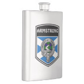 Clan Armstrong Crest & Tartan Flacon (Rechts)