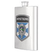 Clan Armstrong Crest & Tartan Flacon (Links)