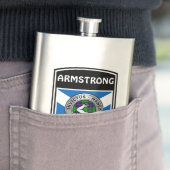 Clan Armstrong Crest & Tartan Flacon (Voorbeeld)